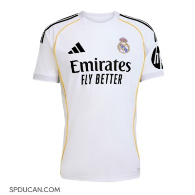 Muški Nogometni Dres Real Madrid Rodrygo Goes #11 Domaci 2025-26 Kratak Rukav Muški Nogometni Dres Real Madrid Rodrygo Goes #11 Domaci 2025-26 Kratak Rukav